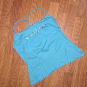 Bebe aqua colored shirt